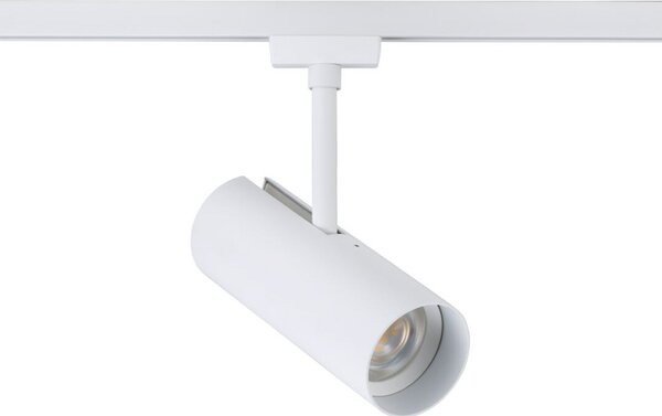 Paulmann URail LED σποτ σιδηροτροχιάς Theron, 3000K, λευκό σήμα, ρυθμιζόμενος, Λευκό, Σαλόνι / τραπεζαρία, Πλαστικό, σύγχρονο