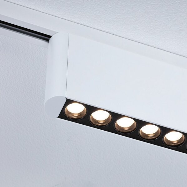 Paulmann URail LED λωρίδα Zelos, 3000K, λευκό σήμα, ρυθμιζόμενη ένταση φωτισμού, ρυθμιζόμενος, Λευκό, Σαλόνι / τραπεζαρία, Αλουμίνιο, σύγχρονο