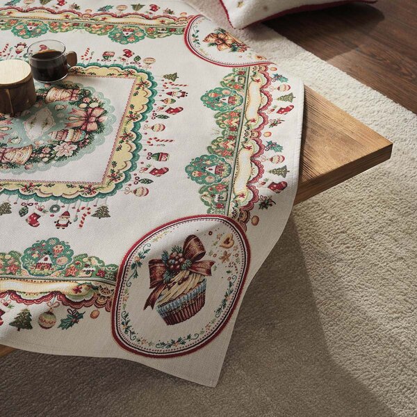 Χριστουγεννιάτικο Καρέ (90x90) Gofis Home Xmas 212