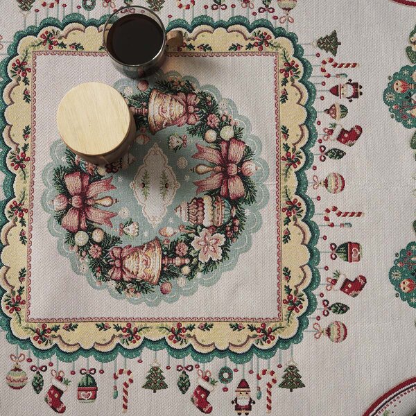 Χριστουγεννιάτικο Καρέ (90x90) Gofis Home Xmas 212