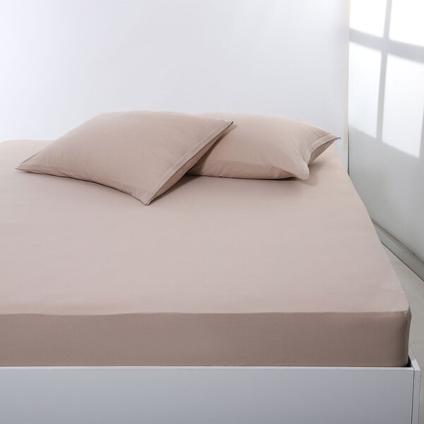 Σεντόνι Μονό Με Λάστιχο (100x200+35) Silk Fashion Jersey D.Beige