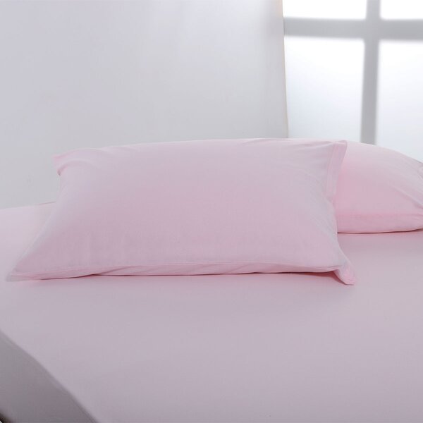 Ζεύγος Μαξιλαροθήκες (50x70) Silk Fashion Jersey Pink