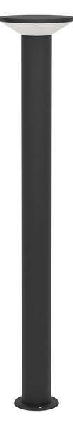 EGLO Φωτιστικό δρόμου LED Rigosa, μαύρο, ύψος 100 cm, μέταλλο, Μαύρο, Μέταλλο, σύγχρονο
