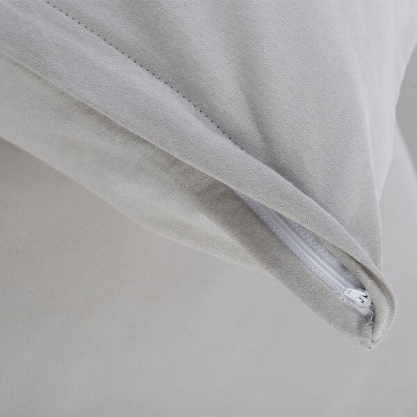 Ζεύγος Μαξιλαροθήκες (50x70) Silk Fashion Jersey L.Grey