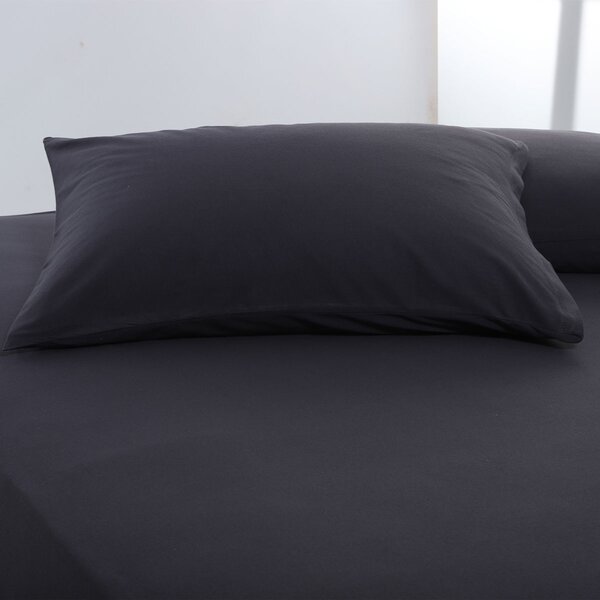 Ζεύγος Μαξιλαροθήκες (50x70) Silk Fashion Jersey D.Grey
