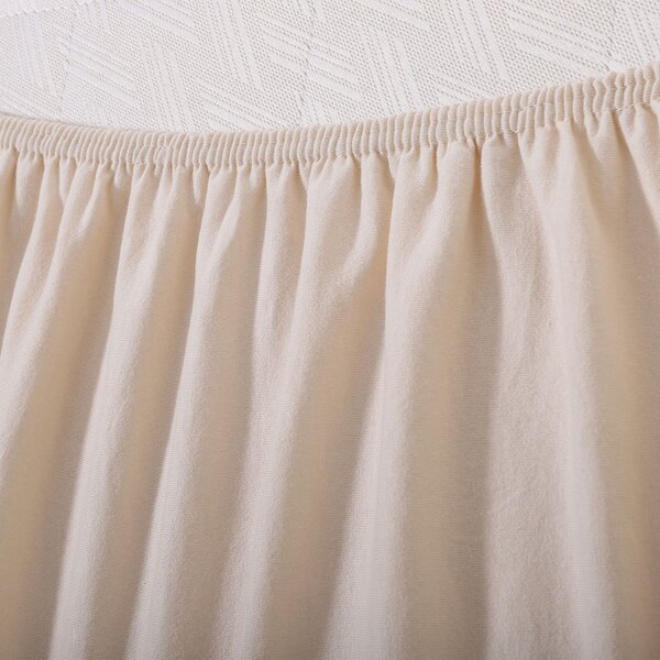 Σεντόνι Υπέρδιπλο Με Λάστιχο (160x200+35) Silk Fashion Jersey L.Beige