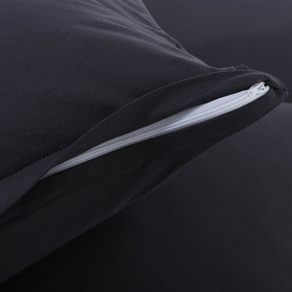 Ζεύγος Μαξιλαροθήκες (50x70) Silk Fashion Jersey D.Grey