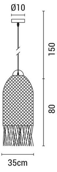 Φωτιστικό Οροφής Μονόφωτο Eurolamp Kai 144-33025 Natural