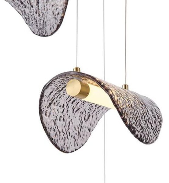 Φωτιστικό Οροφής Τρίφωτο LED Eurolamp Isola 144-18005 Bronze/Grey