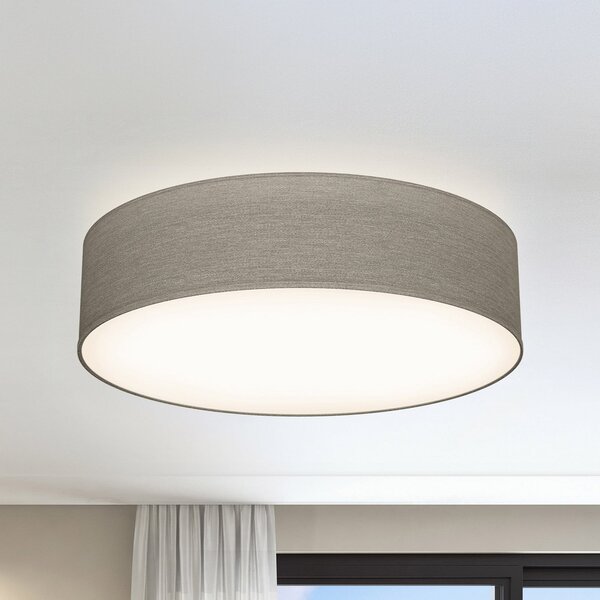 B.K. Licht Φωτιστικό οροφής Litora, ταύπ, Ø 38 cm, ύφασμα, E27, ρυθμιζόμενος, Καφέ / Σκουριάς, Σαλόνι / τραπεζαρία, Ύφασμα / Κλωστοϋφαντουργία