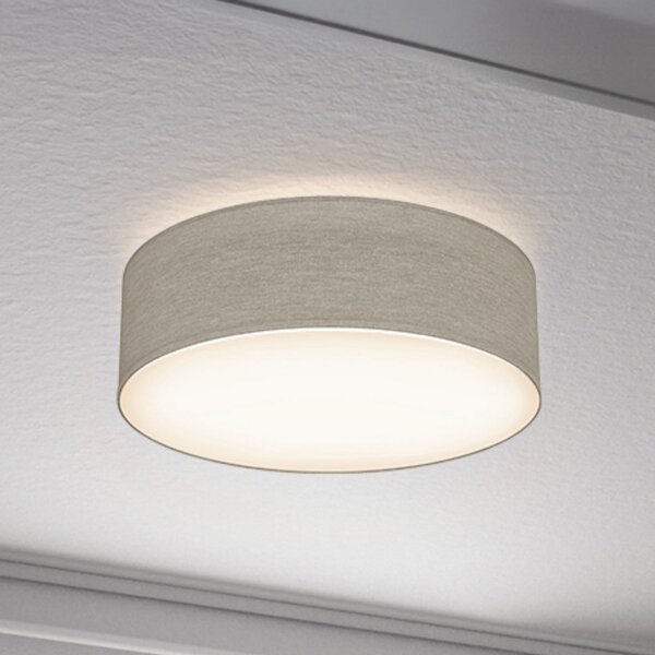 B.K. Licht Φωτιστικό οροφής Litora, ταύπ, Ø 30 cm, ύφασμα, E27, ρυθμιζόμενος, Καφέ / Σκουριάς, Σαλόνι / τραπεζαρία, Ύφασμα / Κλωστοϋφαντουργία