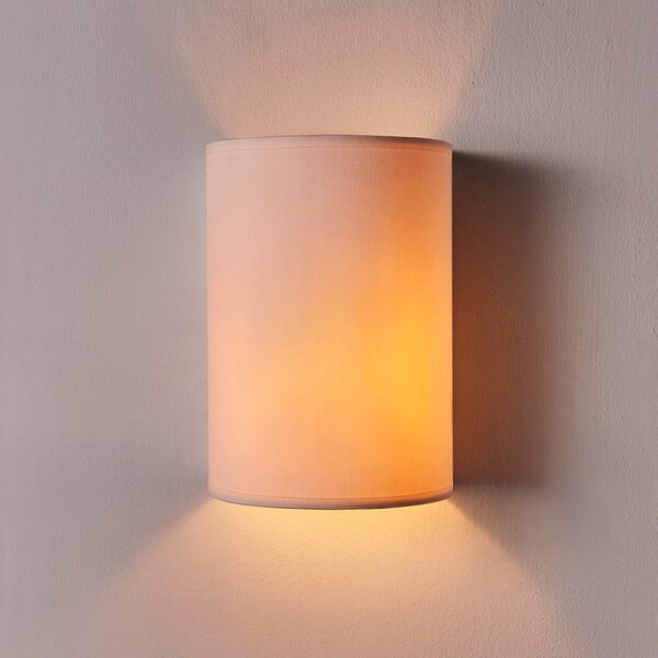 Lindby Φωτιστικό τοίχου Annalisa, ύψος 20 cm, λευκό, ύφασμα, ρυθμιζόμενος, Λευκό, Σαλόνι / τραπεζαρία, Ύφασμα / Κλωστοϋφαντουργία, σύγχρονο