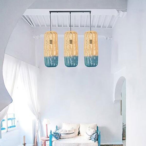 Φωτιστικό Οροφής Τρίφωτο Eurolamp Kai 144-33030 White/L.Blue