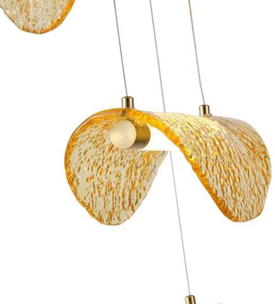 Φωτιστικό Οροφής Τρίφωτο LED Eurolamp Waves 144-18004 Bronze/Gold