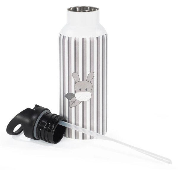 Παγούρι - Θερμός 500ml Με Καλαμάκι Walking Mum Botton Stripes