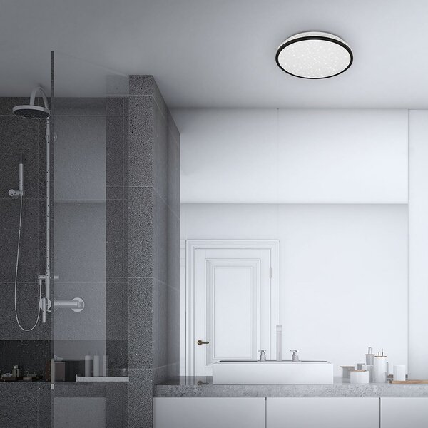 Briloner Φωτιστικό οροφής LED 3403-015, με αστέρι, 4.000K, Λευκό, Μπάνιο, Πλαστικό, σύγχρονο