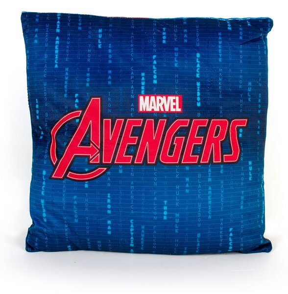 Διακοσμητικό Μαξιλάρι Βελουτέ 2 Όψεων (38x38) Dimcol Avengers 53