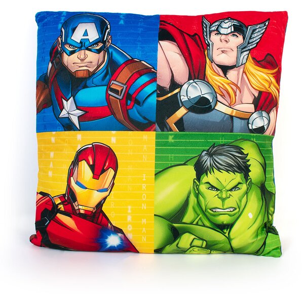 Διακοσμητικό Μαξιλάρι Βελουτέ 2 Όψεων (38x38) Dimcol Avengers 53