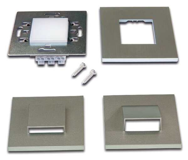 Hera LED Wall Down χωνευτό φωτιστικό τοίχου 1.8W, Μεταλλικό, Διάδρομος, Πλαστικό, σύγχρονο