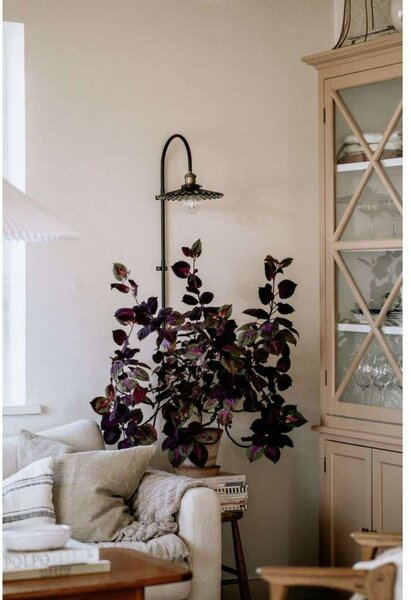Globen Lighting Φωτιστικό τοίχου COBBLER, γκρι, ύψος 75 cm, Γκρι, Σαλόνι / τραπεζαρία, Μέταλλο, Vintage, Πρίζα τοίχου κάτω