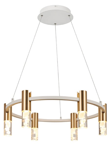 Φωτιστικό Οροφής Πολύφωτο LED 3 CCT Aca Oasis CN6P43PGWCCT Brass Gold/Sand White