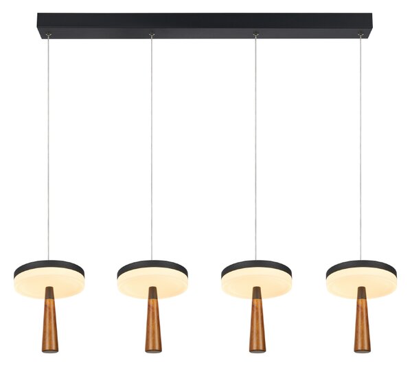 Φωτιστικό Οροφής Πολύφωτο LED 3 CCT Aca Asian CN4P42WBKCCT Sand Black