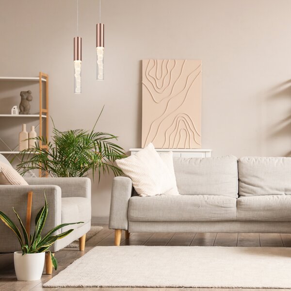 Φωτιστικό Οροφής Μονόφωτο LED 3 CCT Aca Oasis CNP7PBRCCT Brown