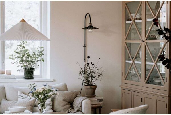 Globen Lighting Φωτιστικό τοίχου COBBLER, γκρι, ύψος 75 cm, Γκρι, Σαλόνι / τραπεζαρία, Μέταλλο, Vintage, Πρίζα τοίχου κάτω