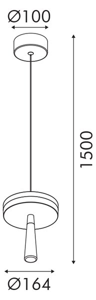Φωτιστικό Οροφής Μονόφωτο LED 3 CCT Aca Asian CNP11WBKCCT Sand Black