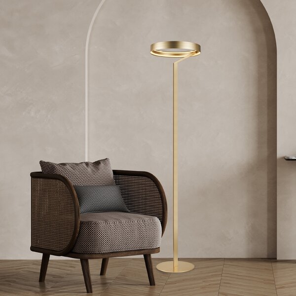 Φωτιστικό Δαπέδου LED Aca Dimmable Rollie CNF43GDIM Gold