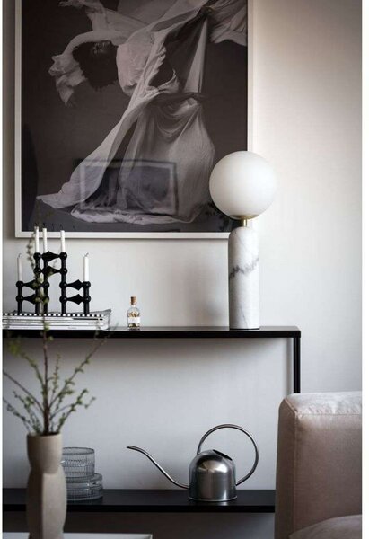 Globen Lighting Επιτραπέζια λάμπα Torrano, πράσινη, ύψος 53 cm, Πράσινο, Σαλόνι / τραπεζαρία, Γυαλί, σχεδιασμός, Σφαίρα