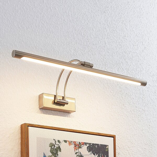 Lucande LED φωτιστικό εικόνας Dimitrij, νικέλιο, μέταλλο, 54cm, Γκρι, Σαλόνι / τραπεζαρία, Μέταλλο, σύγχρονο