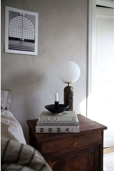 Globen Lighting Επιτραπέζια λάμπα Torrano, πράσινη, ύψος 53 cm, Πράσινο, Σαλόνι / τραπεζαρία, Γυαλί, σχεδιασμός, Σφαίρα