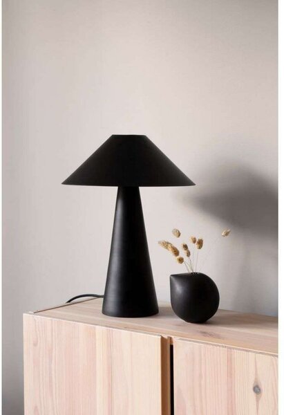 Globen Lighting Επιτραπέζια λάμπα Cannes, μαύρη, ύψος 40 cm, Μαύρο, Σαλόνι / τραπεζαρία, Μέταλλο, Σκανδιναβικό