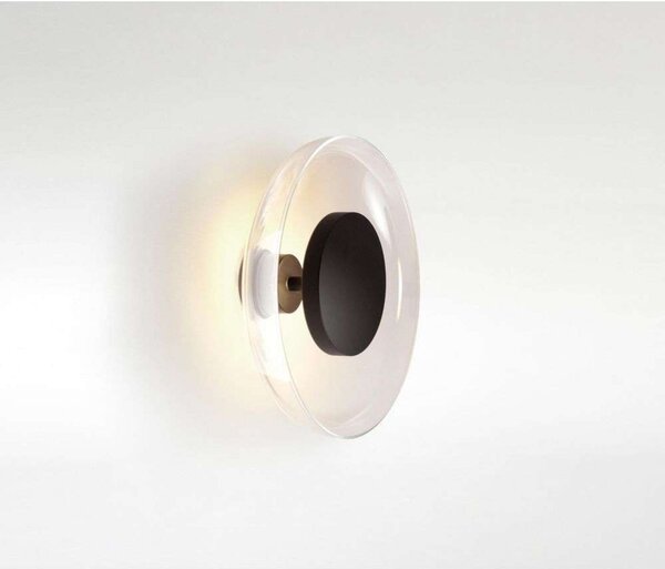 MARSET LED απλίκα Aura Plus Ø 25 cm On/Off, ημιδιαφανής, Διαφανές, Σαλόνι / τραπεζαρία, Πλαστικό, σχεδιασμός