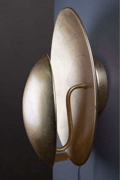 Globen Lighting Φωτιστικό τοίχου ORBIT, ορείχαλκος, 30 cm, Χρυσό / Ορείχαλκου, Σαλόνι / τραπεζαρία, Μέταλλο, σχεδιασμός