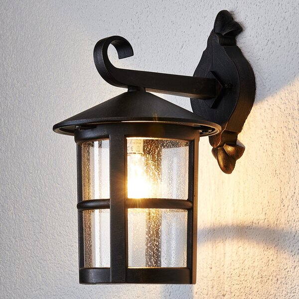 Lindby Φωτιστικό τοίχου Florentine, 35 cm, χρώμα σκουριάς, αλουμίνιο, IP44, ρυθμιζόμενος, Καφέ / Σκουριάς, Μέταλλο, σύγχρονο