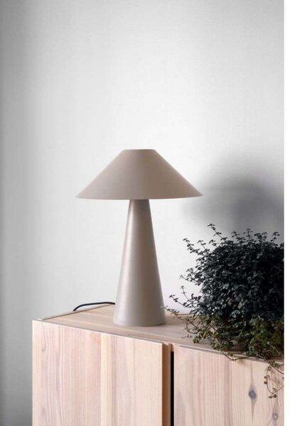 Globen Lighting Επιτραπέζια λάμπα Cannes, μπεζ, ύψος 40 cm, Μπεζ, Σαλόνι / τραπεζαρία, Μέταλλο, Σκανδιναβικό