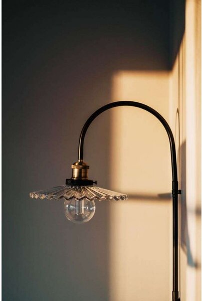 Globen Lighting Φωτιστικό τοίχου COBBLER, διαφανές, ύψος 75 cm, Διαφανές, Σαλόνι / τραπεζαρία, Μέταλλο, Vintage, Πρίζα τοίχου κάτω