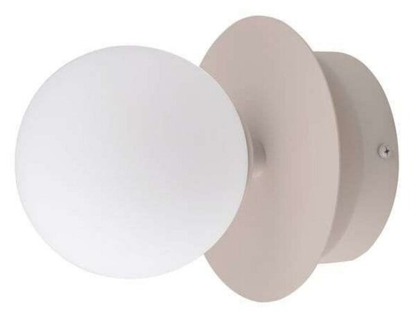 Globen Lighting Φωτιστικό τοίχου ART DECO, μπεζ/λευκό Ø 16 cm IP44, ρυθμιζόμενος, Μπεζ, Σαλόνι / τραπεζαρία, Μέταλλο, σχεδιασμός, Σφαίρα
