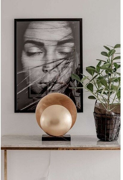Globen Lighting Επιτραπέζια λάμπα ORBIT, ορείχαλκος, ύψος 32 cm, Χρυσό / Ορείχαλκου, Σαλόνι / τραπεζαρία, Μέταλλο, σχεδιασμός