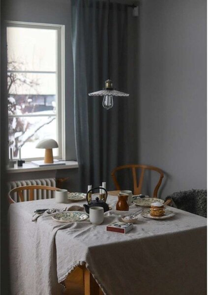 Globen Lighting Κρεμαστό φωτιστικό COBBLER, διαφανές, Ø 25 cm, ρυθμιζόμενος, Διαφανές, Σαλόνι / τραπεζαρία, Μέταλλο, Vintage