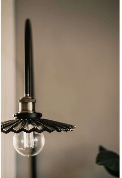 Globen Lighting Φωτιστικό τοίχου COBBLER, γκρι, ύψος 150 cm, Γκρι, Σαλόνι / τραπεζαρία, Μέταλλο, Vintage, Πρίζα τοίχου κάτω