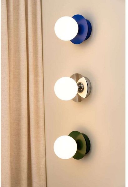 Globen Lighting Φωτιστικό τοίχου ART DECO, πράσινο/λευκό, Ø 16 cm, IP44, ρυθμιζόμενος, Πράσινο, Σαλόνι / τραπεζαρία, Μέταλλο, σχεδιασμός, Σφαίρα