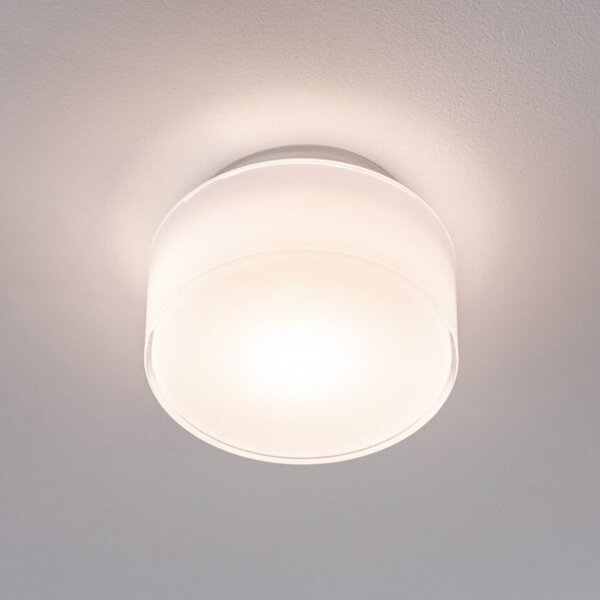 Paulmann LED φωτιστικό οροφής Maro, λευκό, Ø 16 cm, IP44, Λευκό, Μπάνιο, Πλαστικό, σύγχρονο