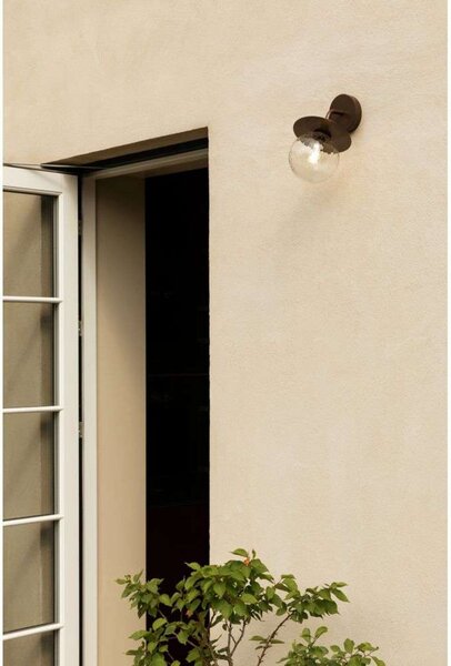 Nuura Aps Εξωτερικό φωτιστικό τοίχου Liila, πλάτος 16 cm, μπρονζέ/διαφανές, ρυθμιζόμενος, Μπρούτζινο / Αντικέ ορείχαλκου, Μέταλλο, Σκανδιναβικό