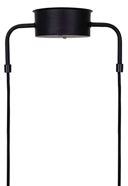 Globen Lighting Κρεμαστό φωτιστικό CURVE 5, μαύρο, 5 φτερά, 165 cm, ρυθμιζόμενος, Μαύρο, Σαλόνι / τραπεζαρία, Μέταλλο, Vintage