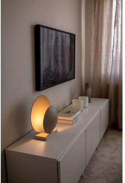 Globen Lighting Επιτραπέζια λάμπα ORBIT, μπεζ, ύψος 32 cm, Μπεζ, Σαλόνι / τραπεζαρία, Μέταλλο, σχεδιασμός