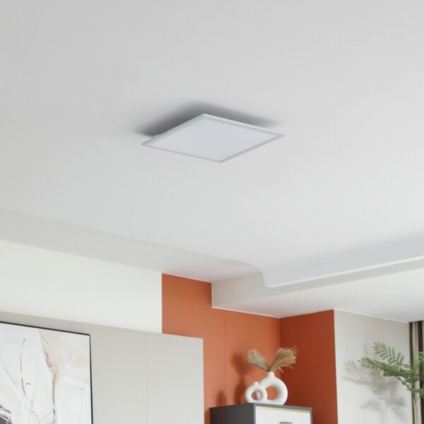 Lindby LED πάνελ Enhife, λευκό, 40 x cm, μεταλλικό, 4.000 K, Λευκό, Μελέτη / Γραφείο, Αλουμίνιο, σύγχρονο