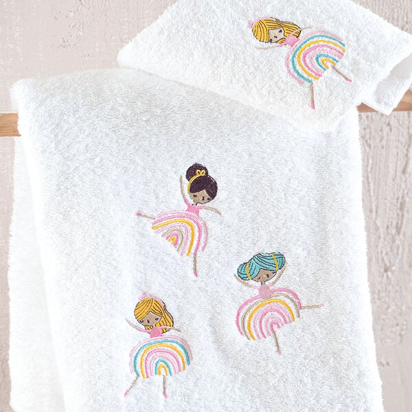 Παιδικές Πετσέτες (Σετ 2τμχ) Rythmos Rainbow Girls 500gsm